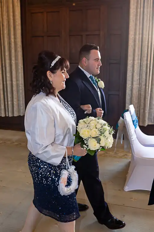 Wedding photography at Fanhams Hall in late October, Ware