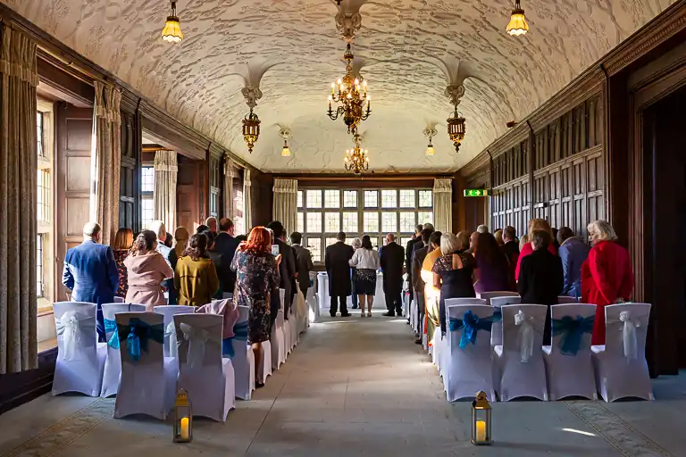 Wedding photography at Fanhams Hall in late October, Ware