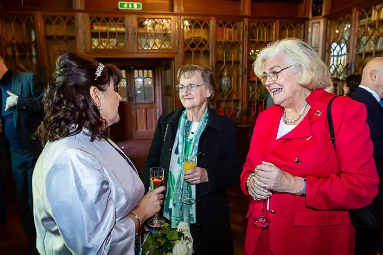 Wedding photography at Fanhams Hall in late October, Ware