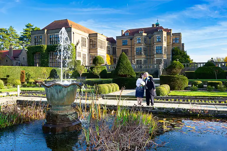 Wedding photography at Fanhams Hall in late October, Ware