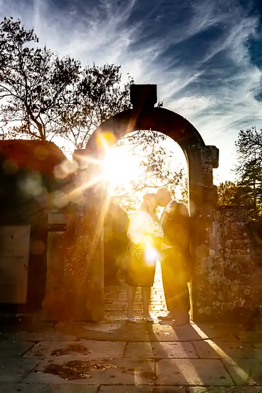 Wedding photography at Fanhams Hall in late October, Ware