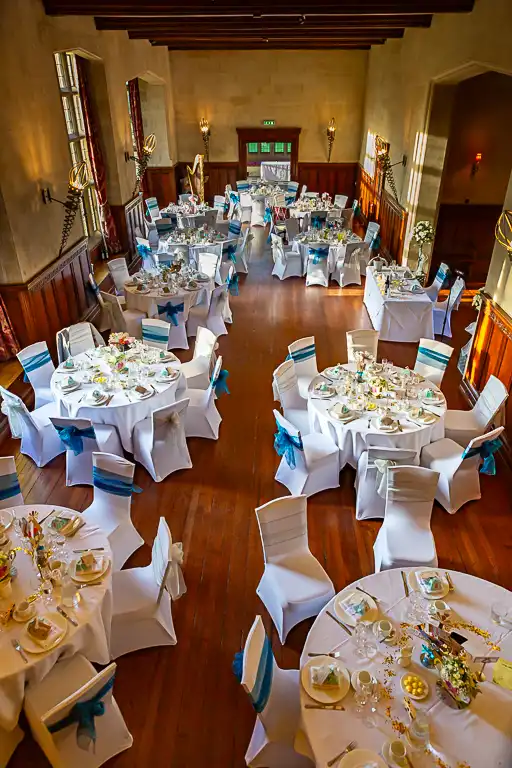 Wedding photography at Fanhams Hall in late October, Ware