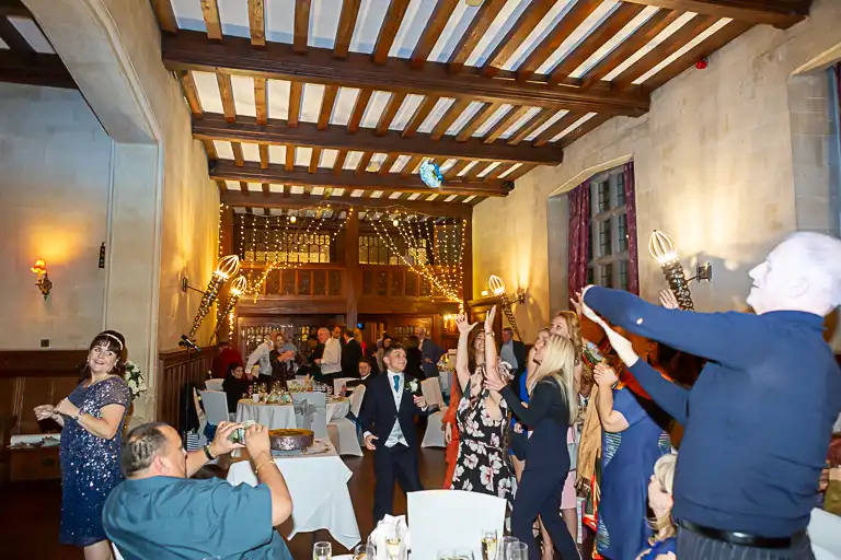 Wedding photography at Fanhams Hall in late October, Ware