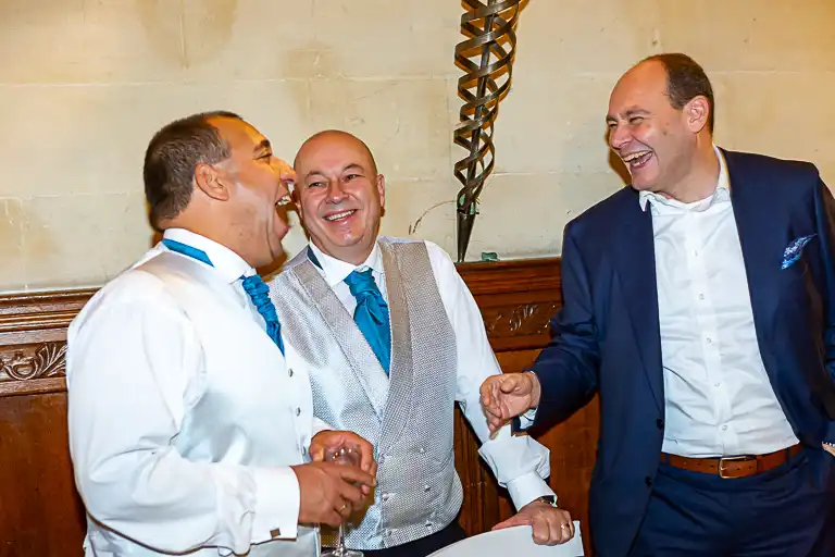 Wedding photography at Fanhams Hall in late October, Ware