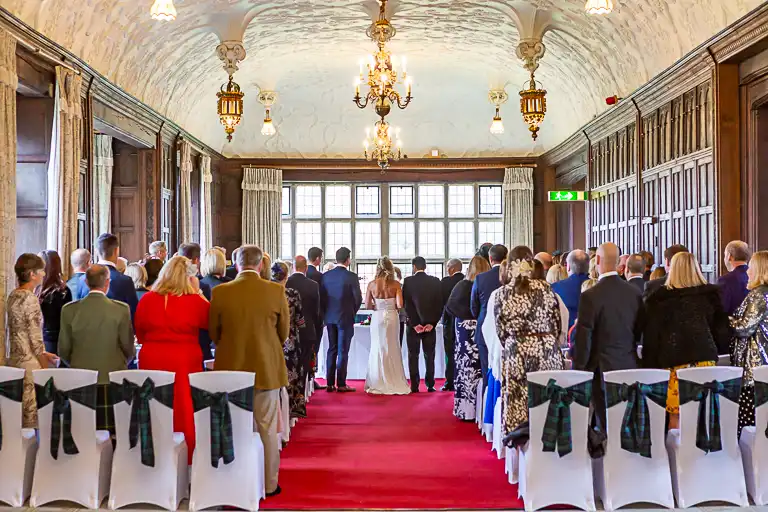 Wedding photography at Fanhams Hall in October, Ware