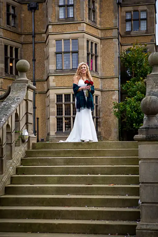 Wedding photography at Fanhams Hall in October, Ware