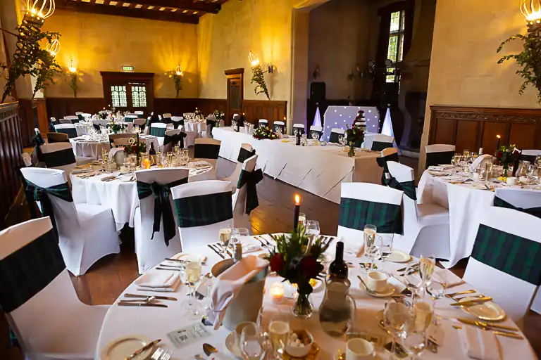 Wedding photography at Fanhams Hall in October, Ware