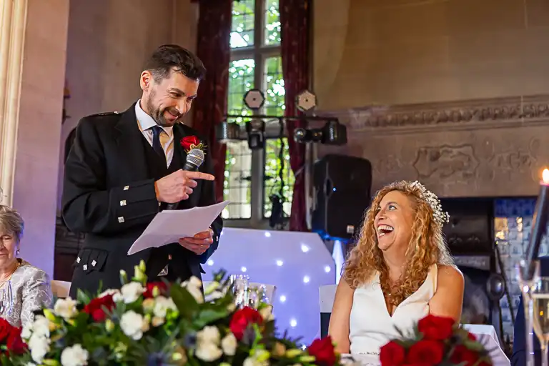 Wedding photography at Fanhams Hall in October, Ware