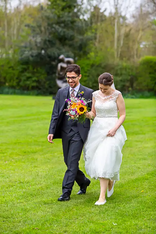 Wedding photography at Henry Moore Studio, Much Hadham