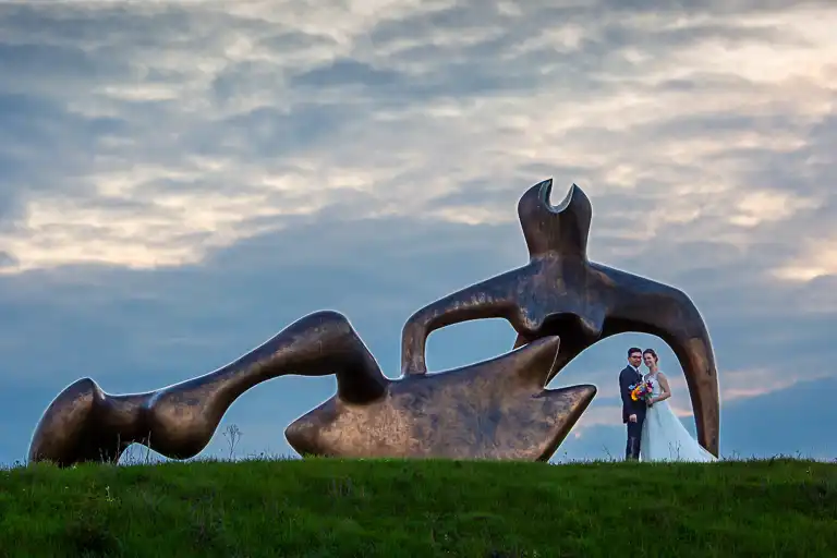 Wedding photography at Henry Moore Studio, Much Hadham