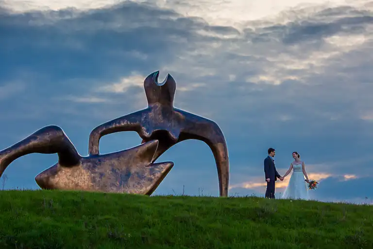 Wedding photography at Henry Moore Studio, Much Hadham