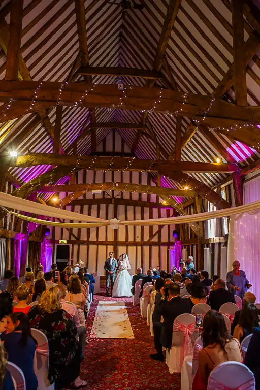 Wedding photography at Knebworth Barns, Knebworth, Hertfordshire
