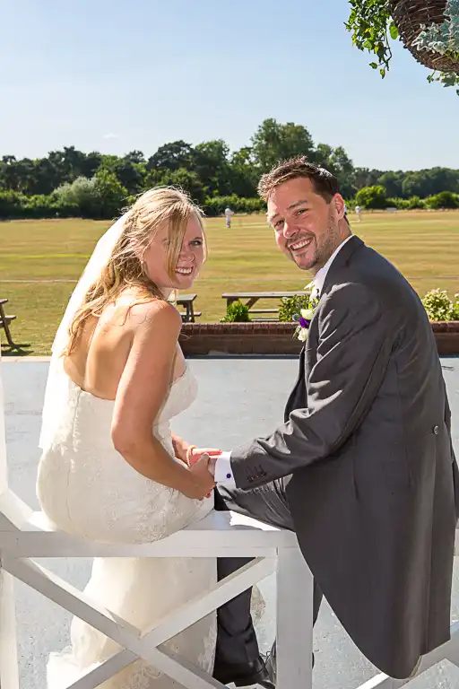 Wedding photography at Shenley Cricket Centre